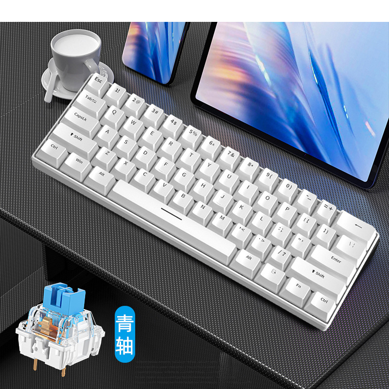 Teclado Gamer Mecânico Branco  - Keyboard Gaming Blue Switch avaliação e preço