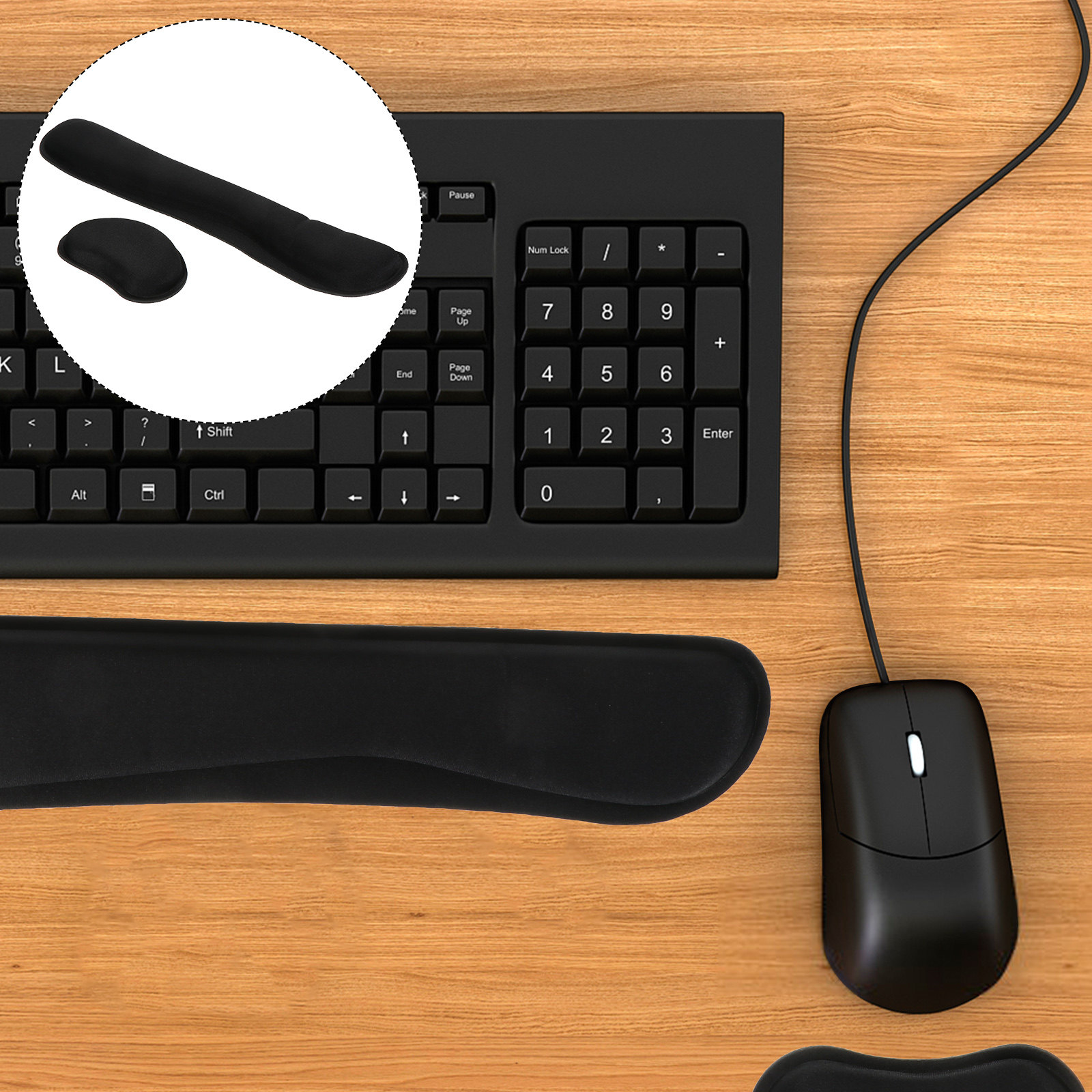 Conjunto de Apoio para Pulso e - Gaming Keyboard Mouse Set avaliação e preço