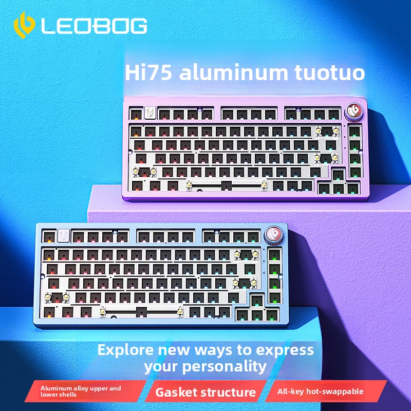 Teclado Mecânico LEOBOG Hi75 C - Gaming Keyboard Thocky avaliação e preço