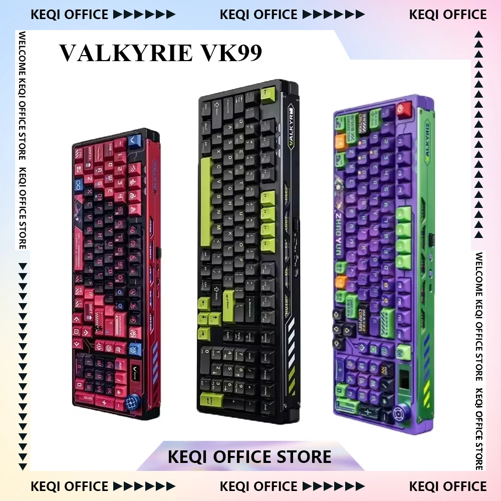 Gaming Keyboard Mechanical Wireless - Valkyrie vk99 teclados mecânicos rgb sem