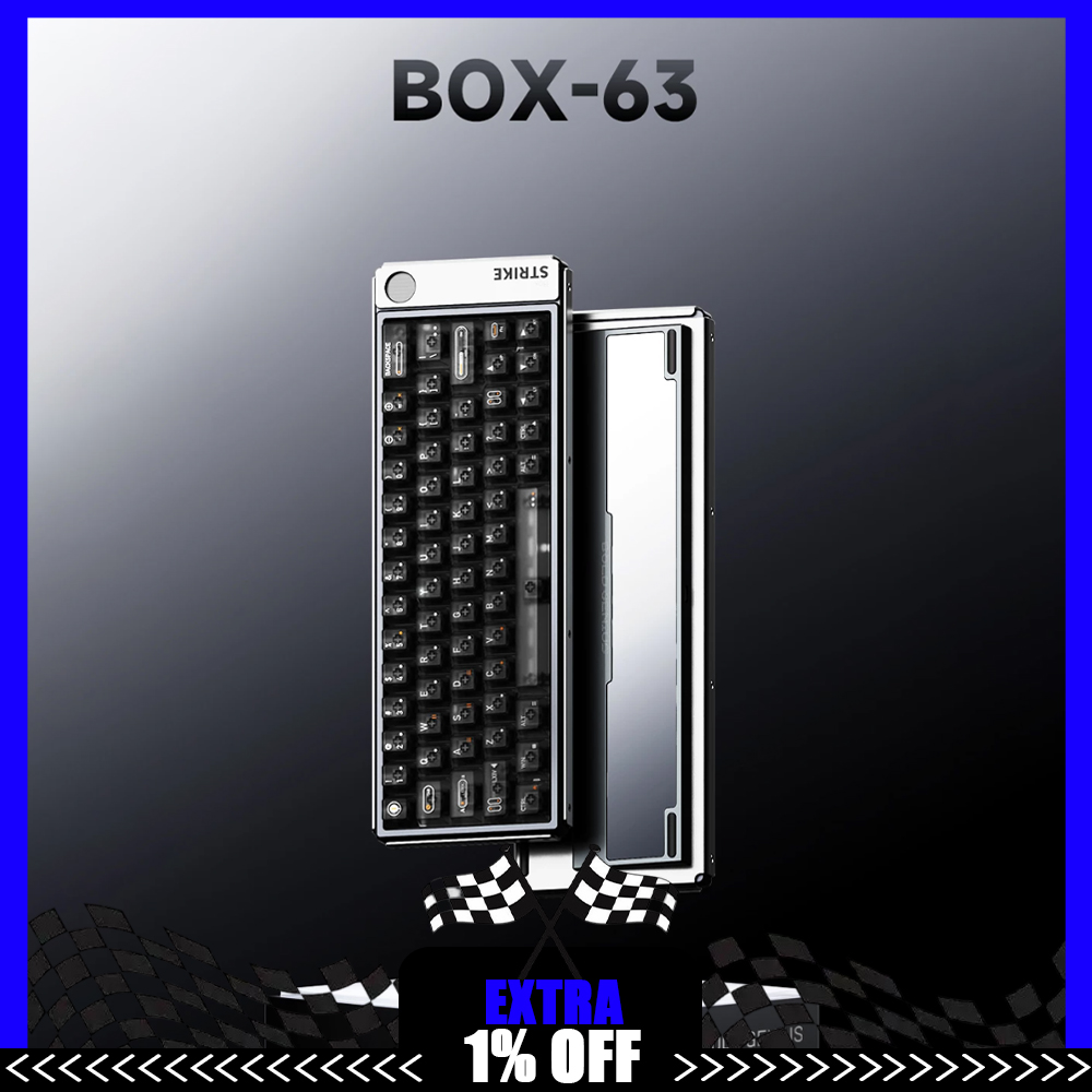 Teclado Mecânico AULA BOX63 co - Gaming Keyboard Hall Effect Switches avaliação e preço