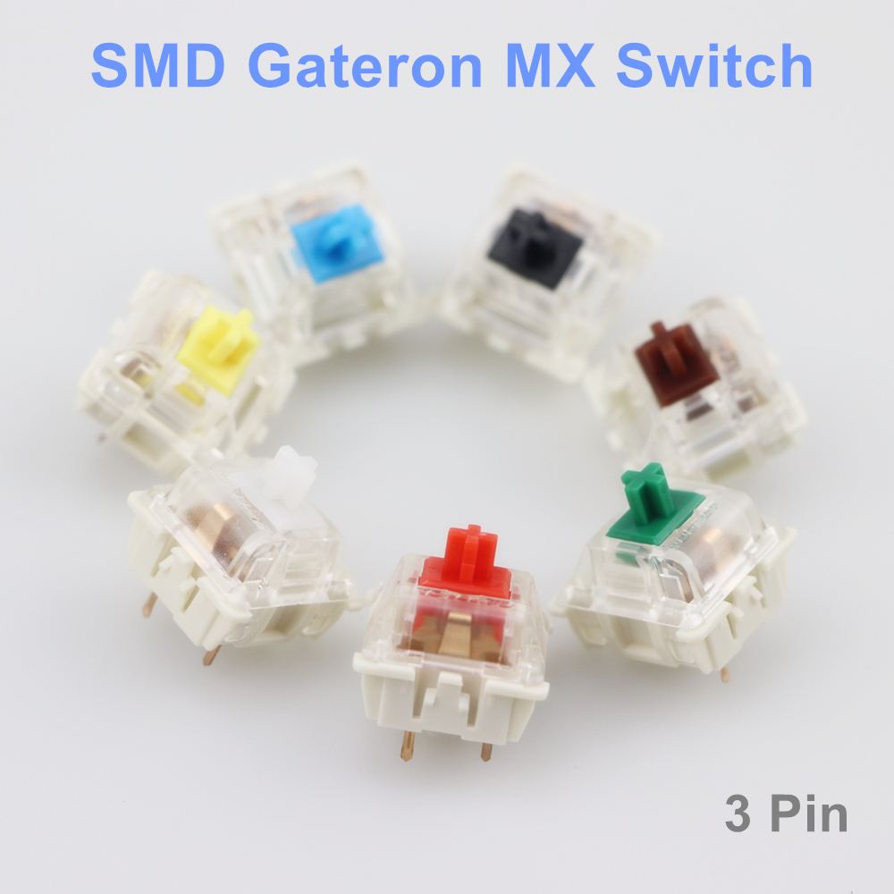 Keyboard Gaming Blue Switch - Switches Gateron SMD para teclado mecânico,