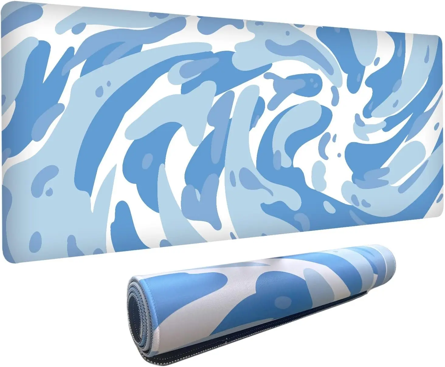 Gaming Keyboard Blue - Mouse Pad Gamer com Padrão Camo