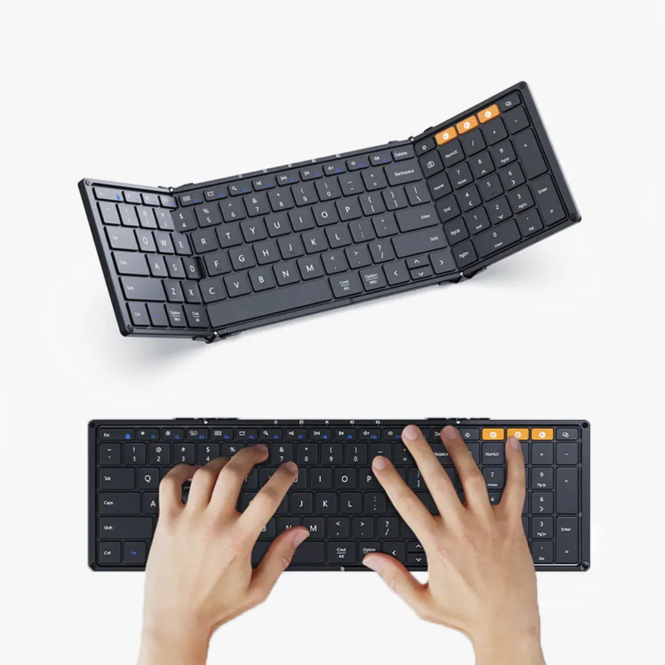 Teclados dobráveis com teclado - Gaming Keyboard Wireless avaliação e preço