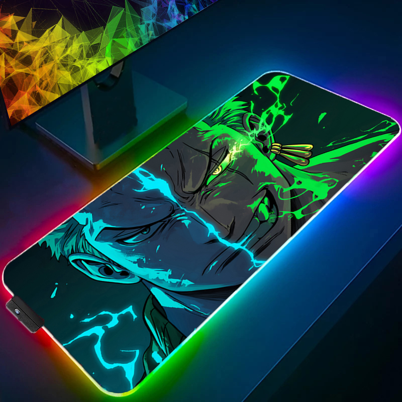 Gaming Keyboard Best - Uma peça zoro mouse pad rgb