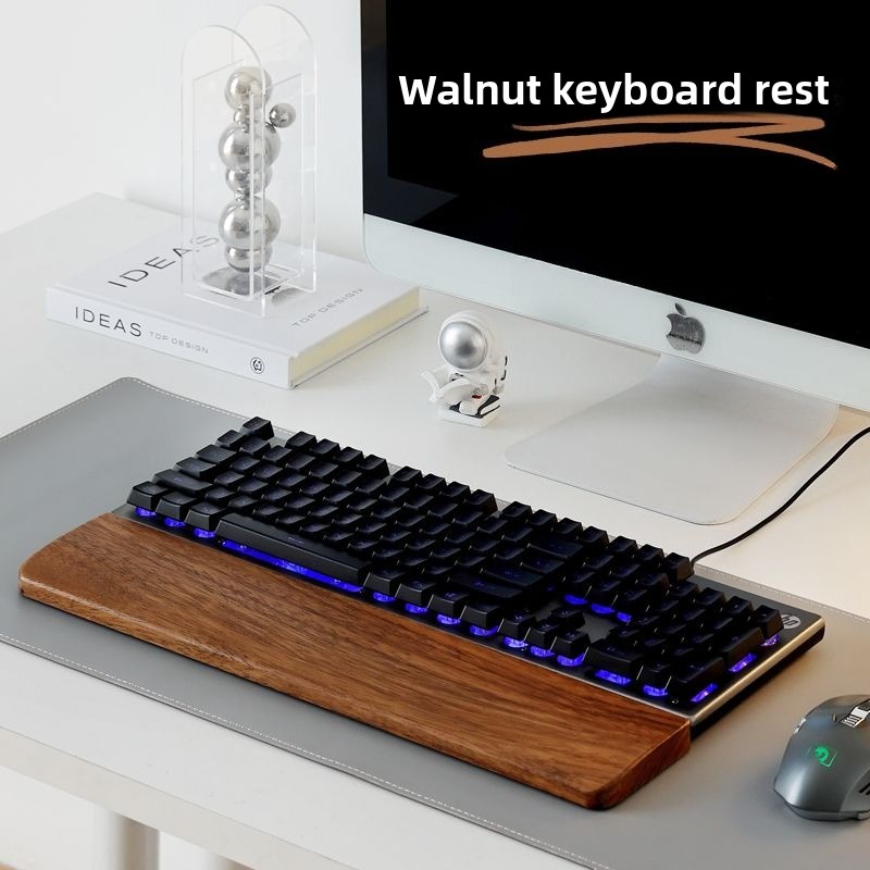 Teclado de madeira maciça desc - Wrist Rest Wood avaliação e preço