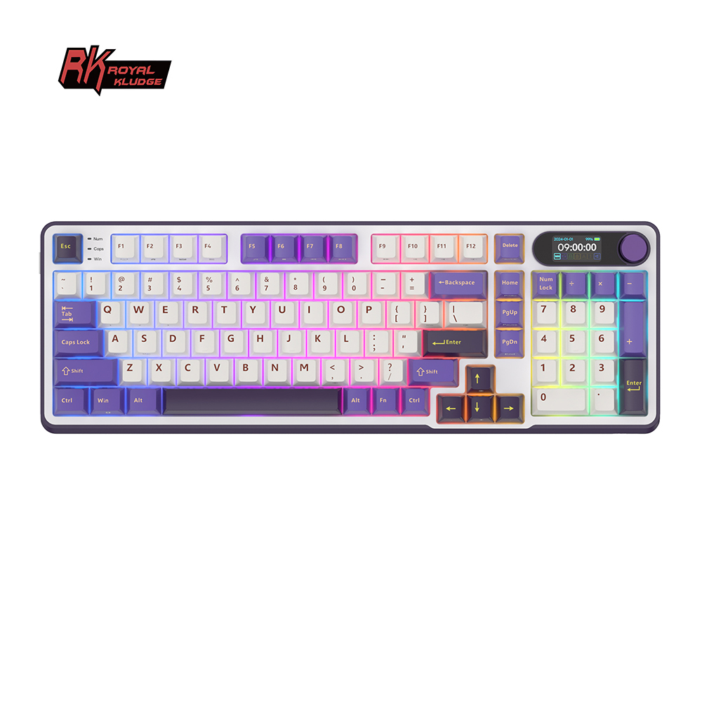 Rk royal kludge s98 teclado ga - Gaming Keyboard Hall Effect Switches avaliação e preço