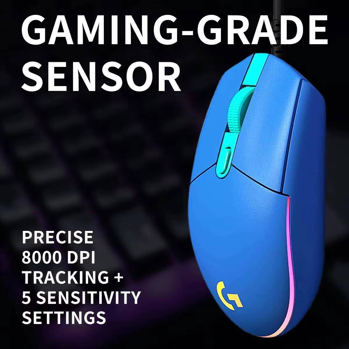 Mouse Gamer Logitech G203 200- - Logitech Mouse G203 avaliação e preço