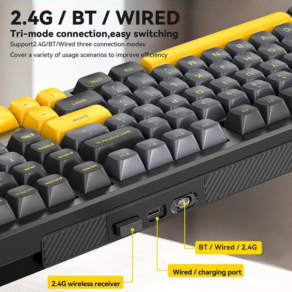 Teclado mecânico sem fio para  - Gaming Keyboard Thocky avaliação e preço