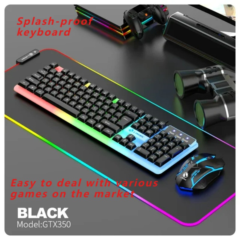 NOVO Kit Gamer GTX350: Teclado - Gaming Keyboard Budget avaliação e preço