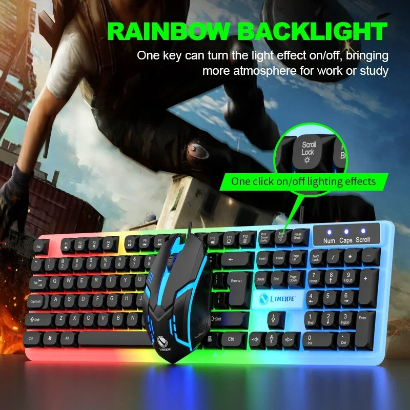 NOVO Kit Gamer GTX350: Teclado - Gaming Keyboard Budget avaliação e preço