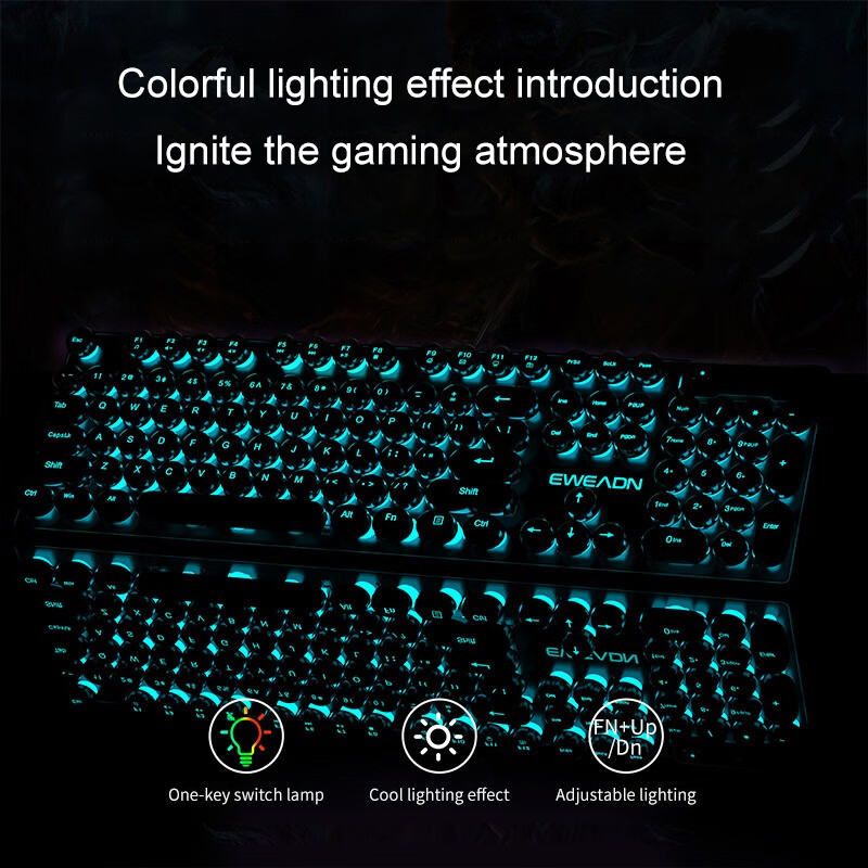 Teclado para jogos de máquina  - Gaming Keyboard Blue avaliação e preço
