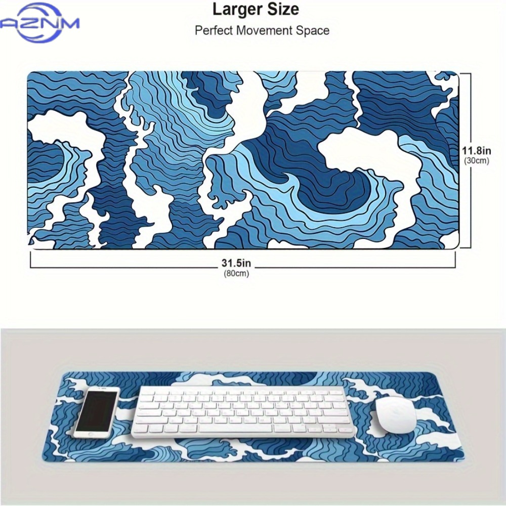 Mouse Pad Gráfico Azul e Branc - Gaming Keyboard Blue avaliação e preço