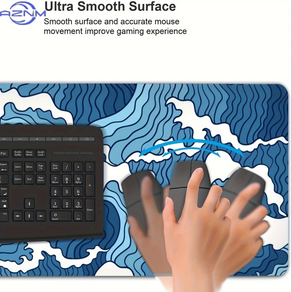 Mouse Pad Gráfico Azul e Branc - Gaming Keyboard Blue avaliação e preço