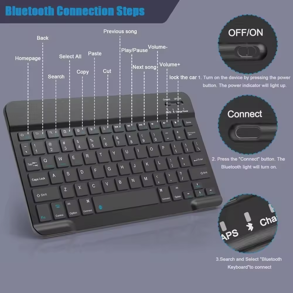 Teclado sem fio bluetooth para - Gaming Keyboard Mechanical Wireless avaliação e preço