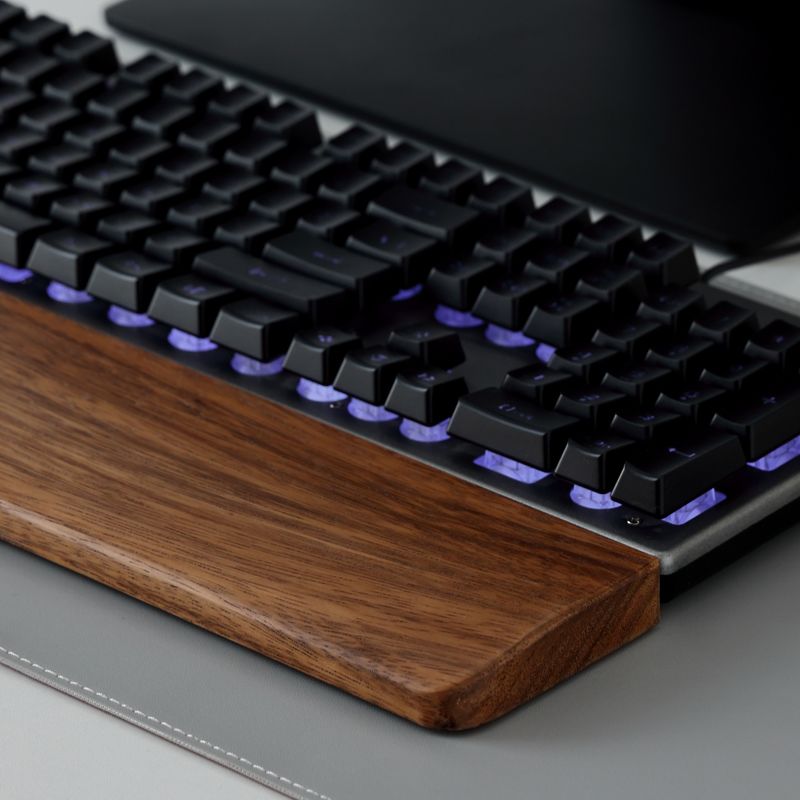 Teclado de madeira maciça desc - Wrist Rest Wood avaliação e preço