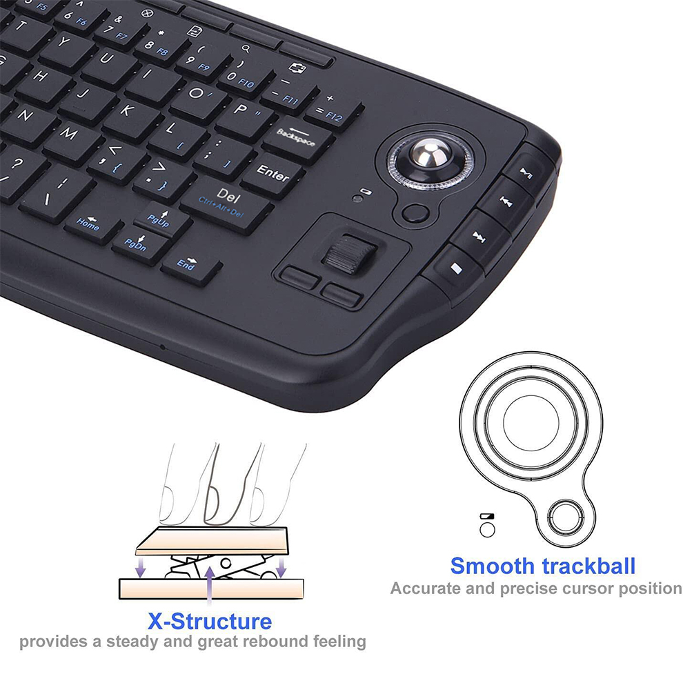Jomaa teclado trackball sem fi - Gaming Keyboard Budget avaliação e preço