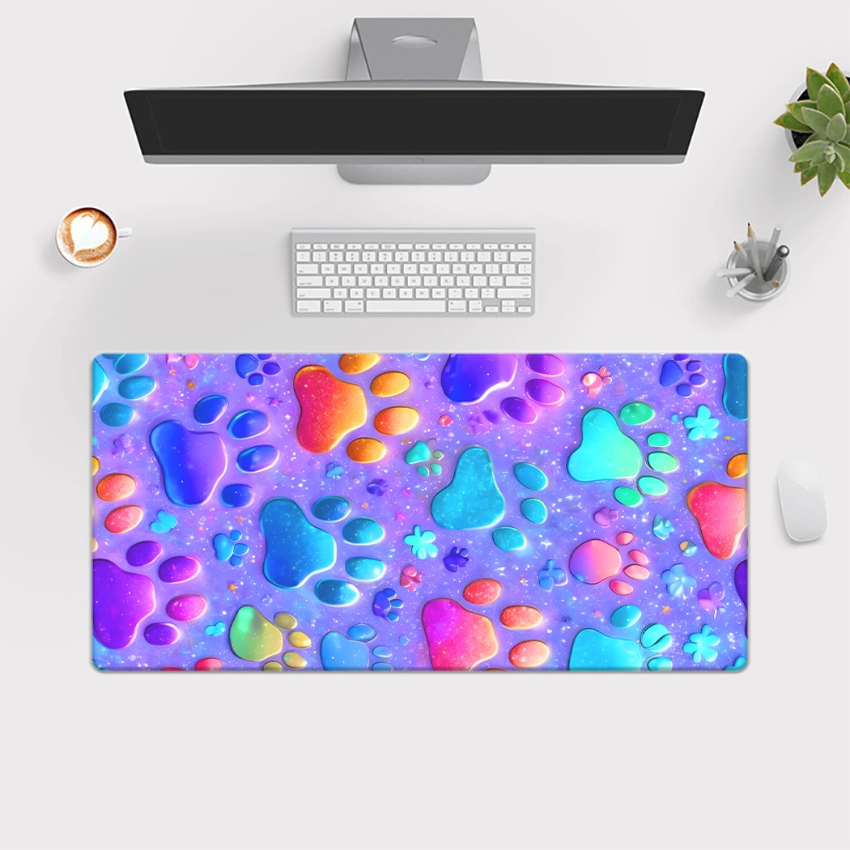 Mouse Pad XXL de Arte em Ferro - Gaming Keyboard Brand avaliação e preço