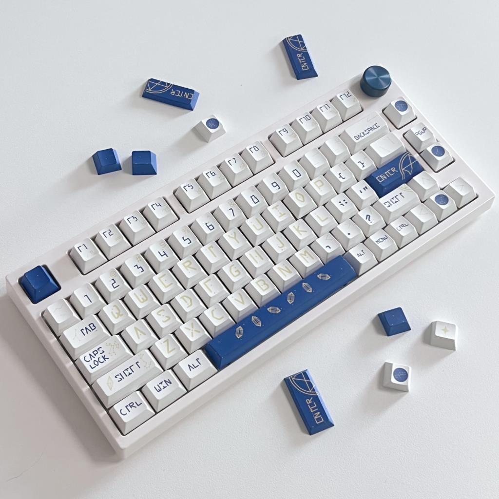 132 teclas constelação cereja  - Keyboard Gaming Blue Switch avaliação e preço