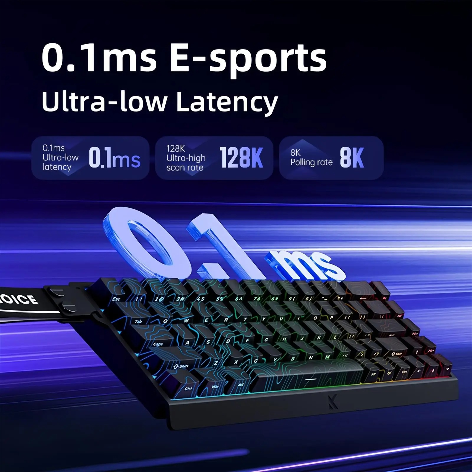 Mchoose ace 68 interruptor mag - Gaming Keyboard Hall Effect Switches avaliação e preço
